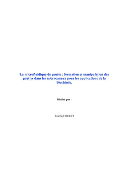 La microfluidique de goutte