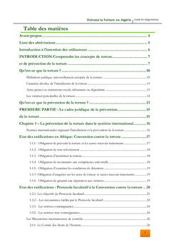 Prévenir la Torture en Algérie