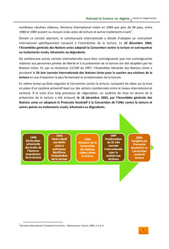 Prévenir la Torture en Algérie