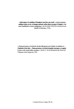 L'immigration marocaine en espagne,une immigration d'abord economique