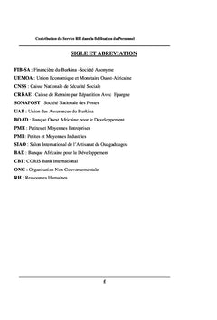 La Contribution du Service RH dans la Fidelisation du Personnel