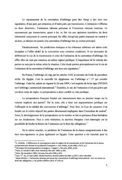 L'extension de la convention d'arbitrage international Étude comparée