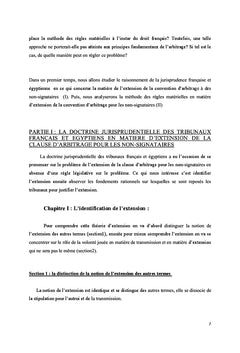 L'extension de la convention d'arbitrage international Étude comparée