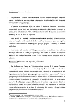 L'extension de la convention d'arbitrage international Étude comparée