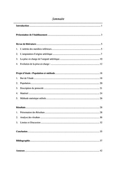 Protocole de readaptation post-operatoire du patient ampute vasculaire