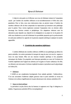 Protocole de readaptation post-operatoire du patient ampute vasculaire