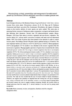 Invasion de Chromolaena odorata et Hyptis suaveolens au Bénin
