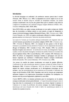 Invasion de Chromolaena odorata et Hyptis suaveolens au Bénin