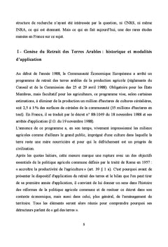 Le Retrait des Terres Arables ( Gel ARTA) dans la réforme de la PAC
