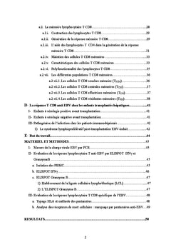 Suivi immuno-virologique en transplantation hépatique chez l'enfant