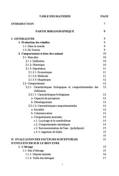 Evaluation du bien-être des poulets de chair : étude de cas