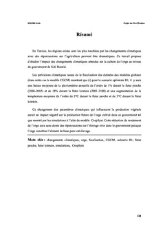 Prediction de la production de l'orge en Tunisie