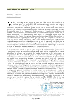 La commercialisation du tourisme solidaire