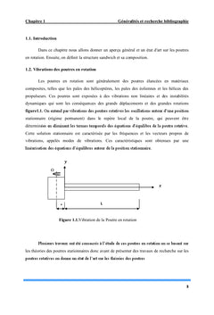 Etudes Des Vibrations Libres Des Poutres en Rotation