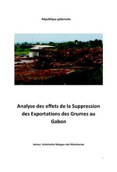 Conséquences sur l'arrêt des exportations des grumes au Gabon