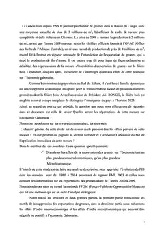 Conséquences sur l'arrêt des exportations des grumes au Gabon