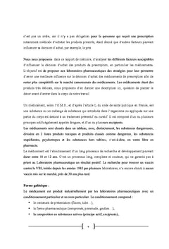 Facteurs influençant la décision d'achat des produits de prescription