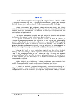 Etude preliminaire d'un project de banque d'animaux au Cambodge