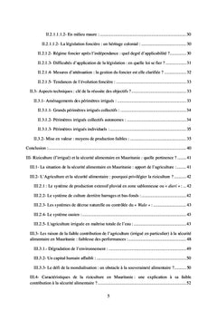 Contribution de la riziculture à la sécurité alimentaire en Mauritanie