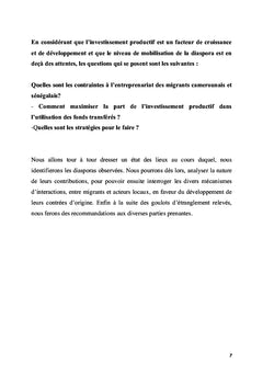 Diasporas camerounaises et sénégalaises face au développement local