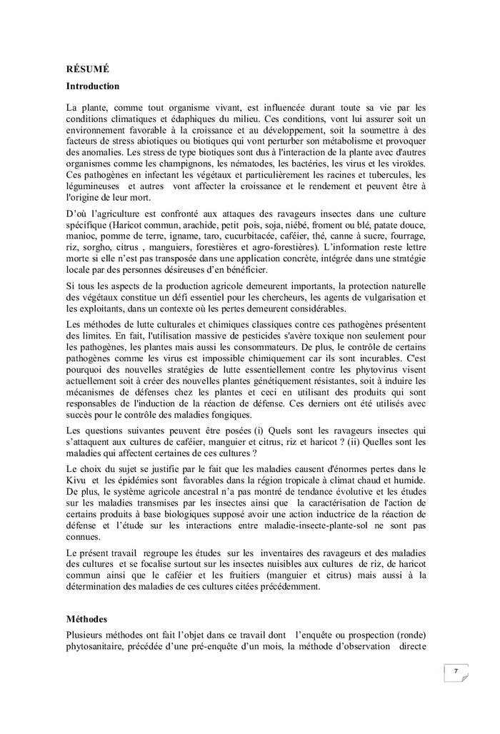 Biologie végétale: Protection des cultures