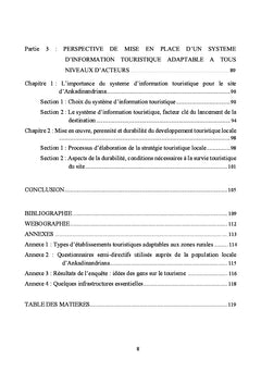 Enjeux du tourisme rural dans le developpement local