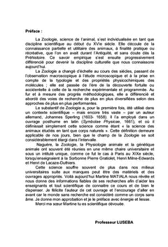 Traité de Zoologie et de la Génétique Animale