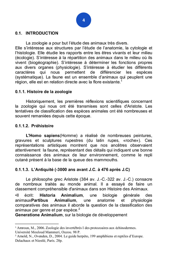 Traité de Zoologie et de la Génétique Animale