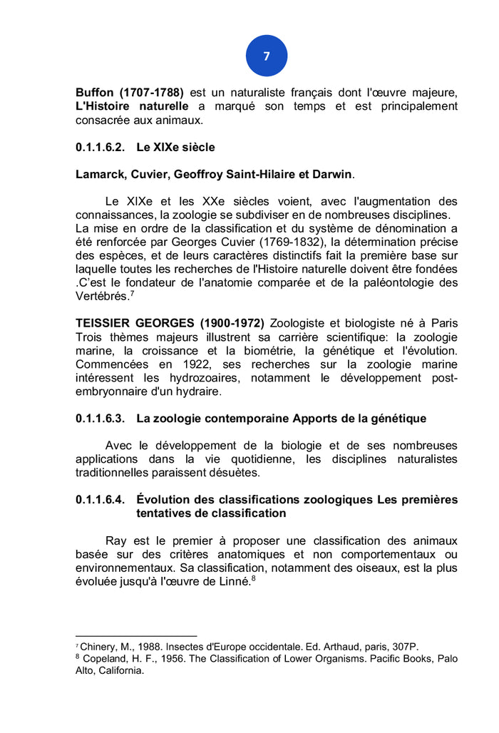 Traité de Zoologie et de la Génétique Animale