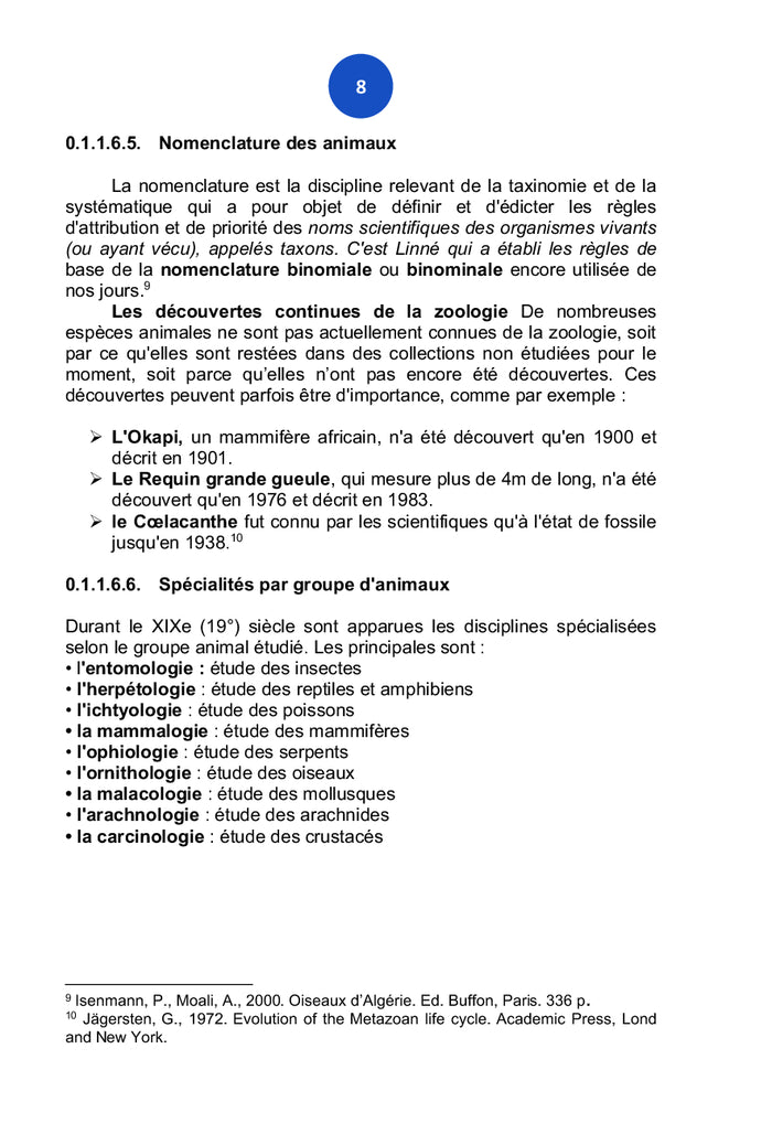 Traité de Zoologie et de la Génétique Animale