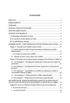 Elaboration d'un Plan d'Actions de Gestion de Changement