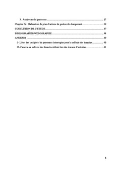Elaboration d'un Plan d'Actions de Gestion de Changement