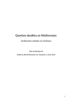 Quartiers durables en Méditerranée