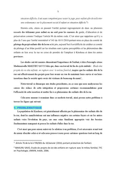 De l'action publique en faveur des enfants dits de la rue