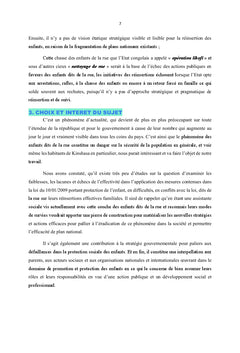 De l'action publique en faveur des enfants dits de la rue