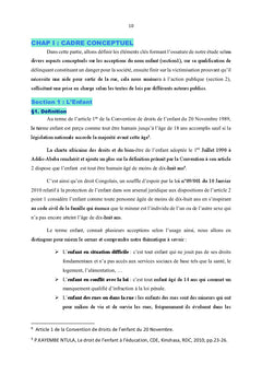 De l'action publique en faveur des enfants dits de la rue