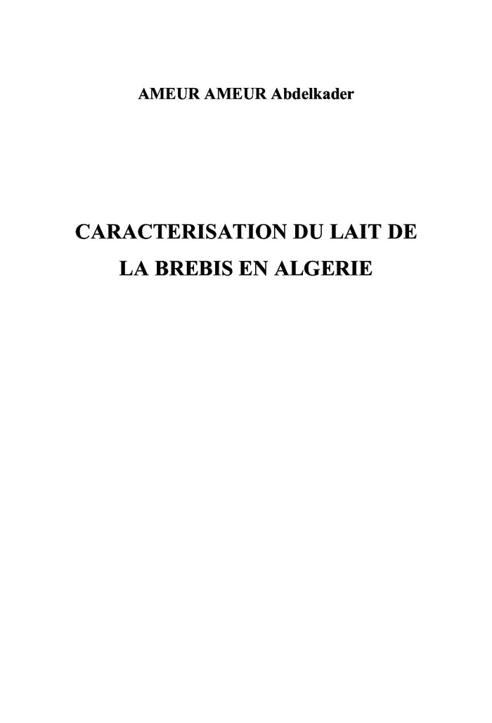 Polymorphisme génétique des protéines du lait de brebis