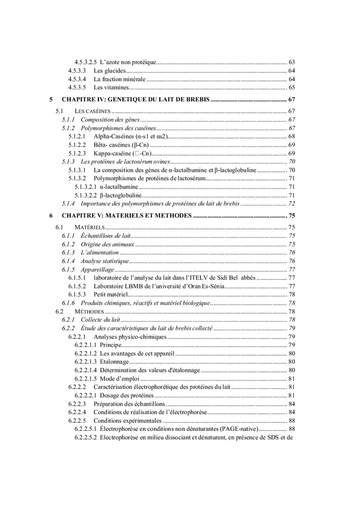 Polymorphisme génétique des protéines du lait de brebis