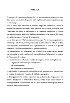 Conception des systemes Temps Reel