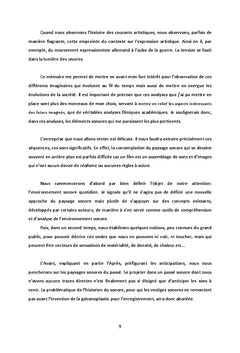 Environnement sonore et anticipation(s)