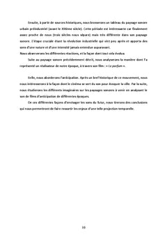 Environnement sonore et anticipation(s)