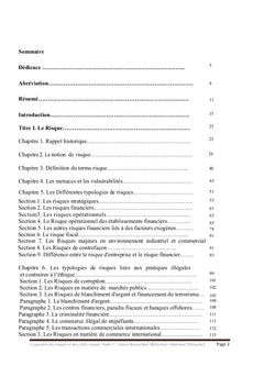 La Gestion des risques et des cyber risques