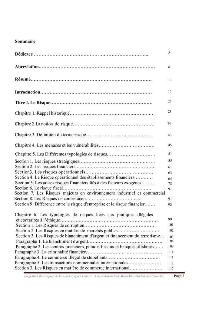 La Gestion des risques et des cyber risques