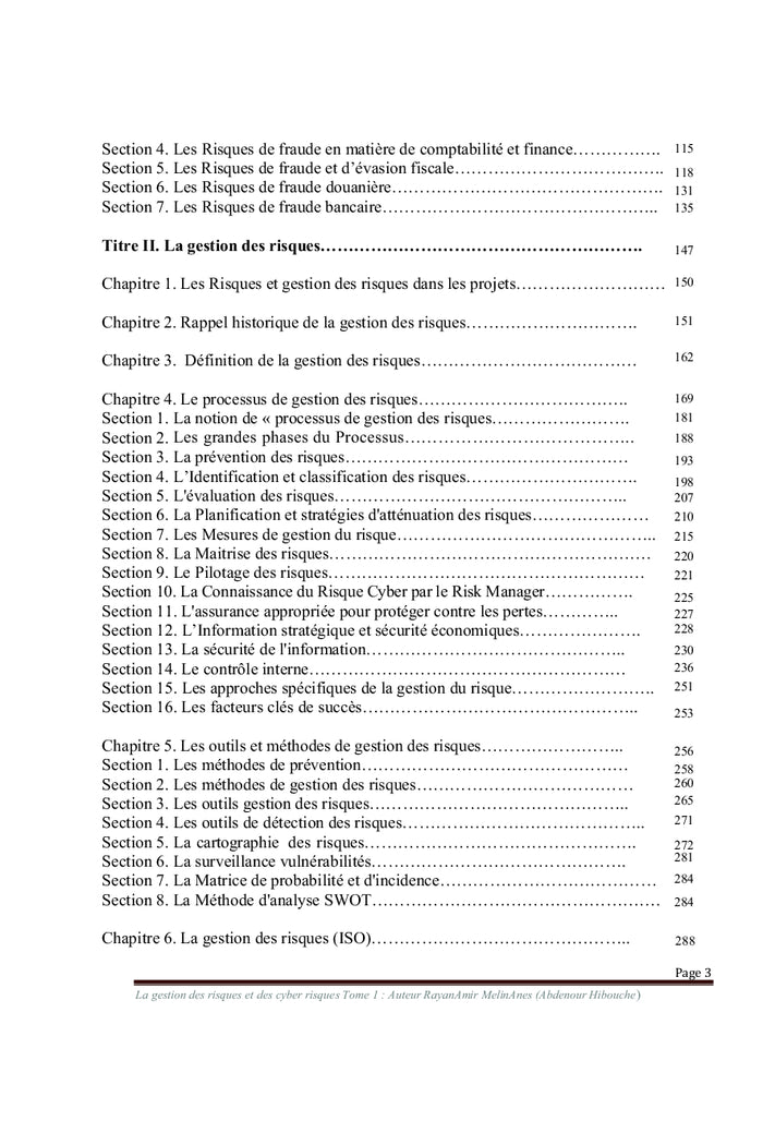 La Gestion des risques et des cyber risques