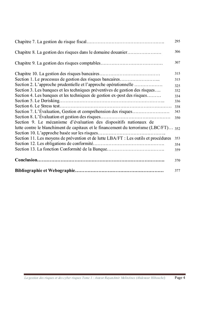 La Gestion des risques et des cyber risques