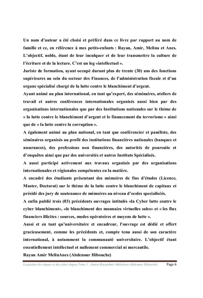 La Gestion des risques et des cyber risques