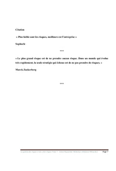 La Gestion des risques et des cyber risques