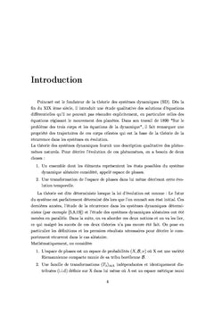 Etude des systèmes dynamiques aléatoires récurrents