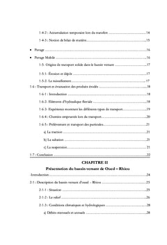 Modelisation du transport solide