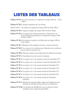Modelisation du transport solide